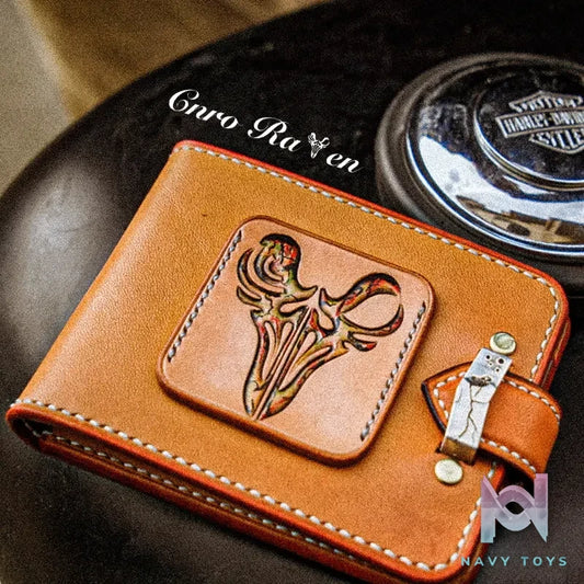 Raven Studio (silver jewelry) – Leather Carving Card Case Original