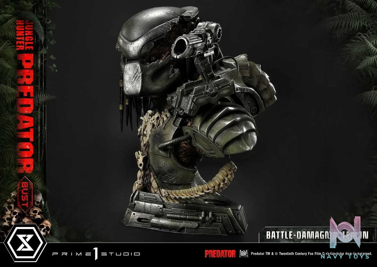 Prime 1 Studio – Premium Bust Predator (Film) Jungle Hunter Predator Battle-Damaged PBPR-03 (Licensed)