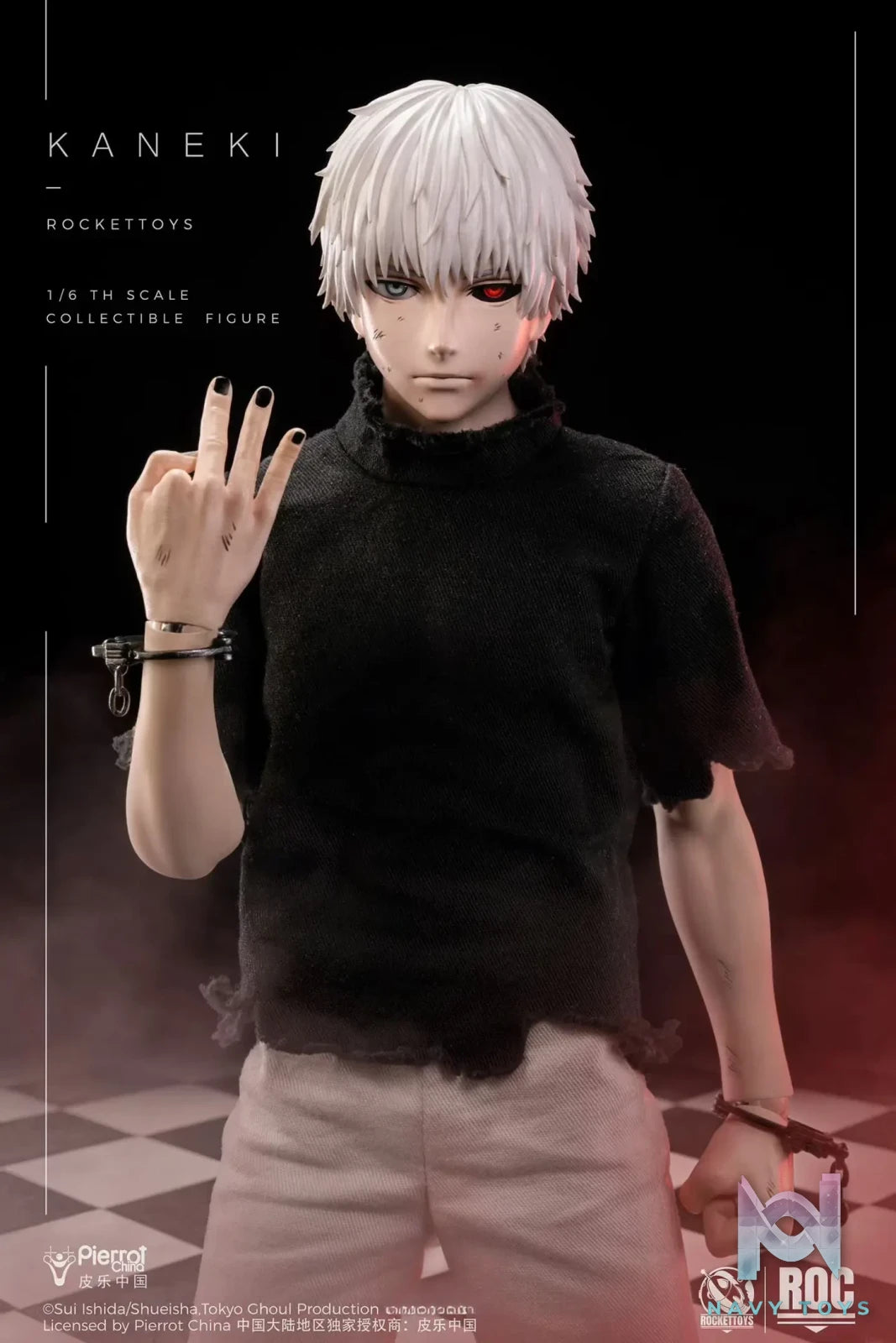 ROCKETTOYS Studio – Tokyo Ghoul Ken Kaneki Combat Suit Ver. X Awakening Ver. 1/6 Scale Action Figure ROC-024 ROC-025 (Licensed)