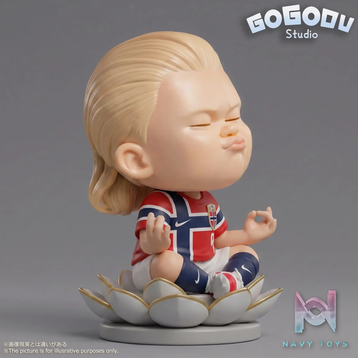 GOGODU Studio – Haaland Meditating Designer Figure Football