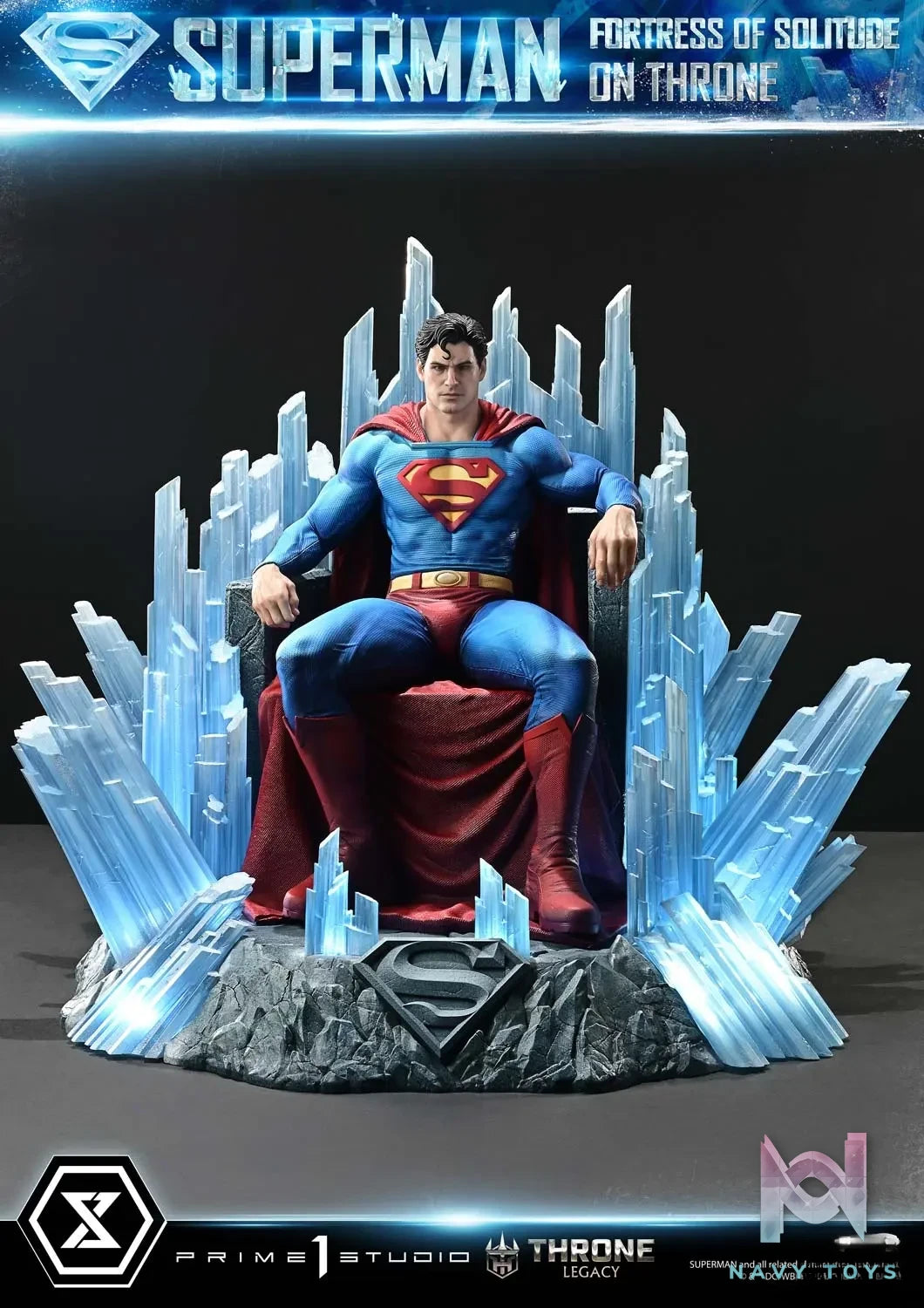 Prime 1 Studio – Superman (Comics) Superman Fortress of Solitude on Throne (Design by Gabriele Dell’Otto) TLCDC-08 TLCDC-08UT TLCDC-08UTS (Licensed)