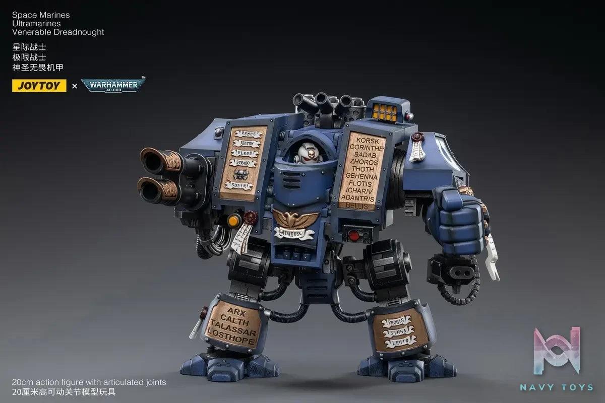 JOYTOY – Warhammer series 1/18 Space Marines Ultramarines Venerable Dreadnought JT2467 (Licensed)