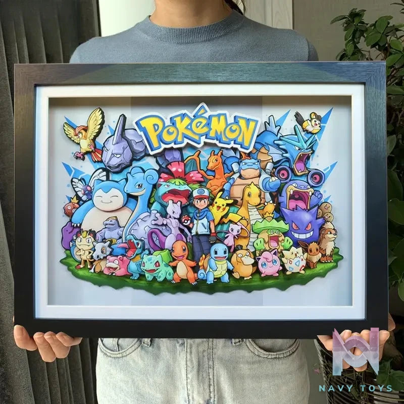 KALA HOME Studio – Pokémon Multiple Characters #04 3D Decorative Painting Pokémon