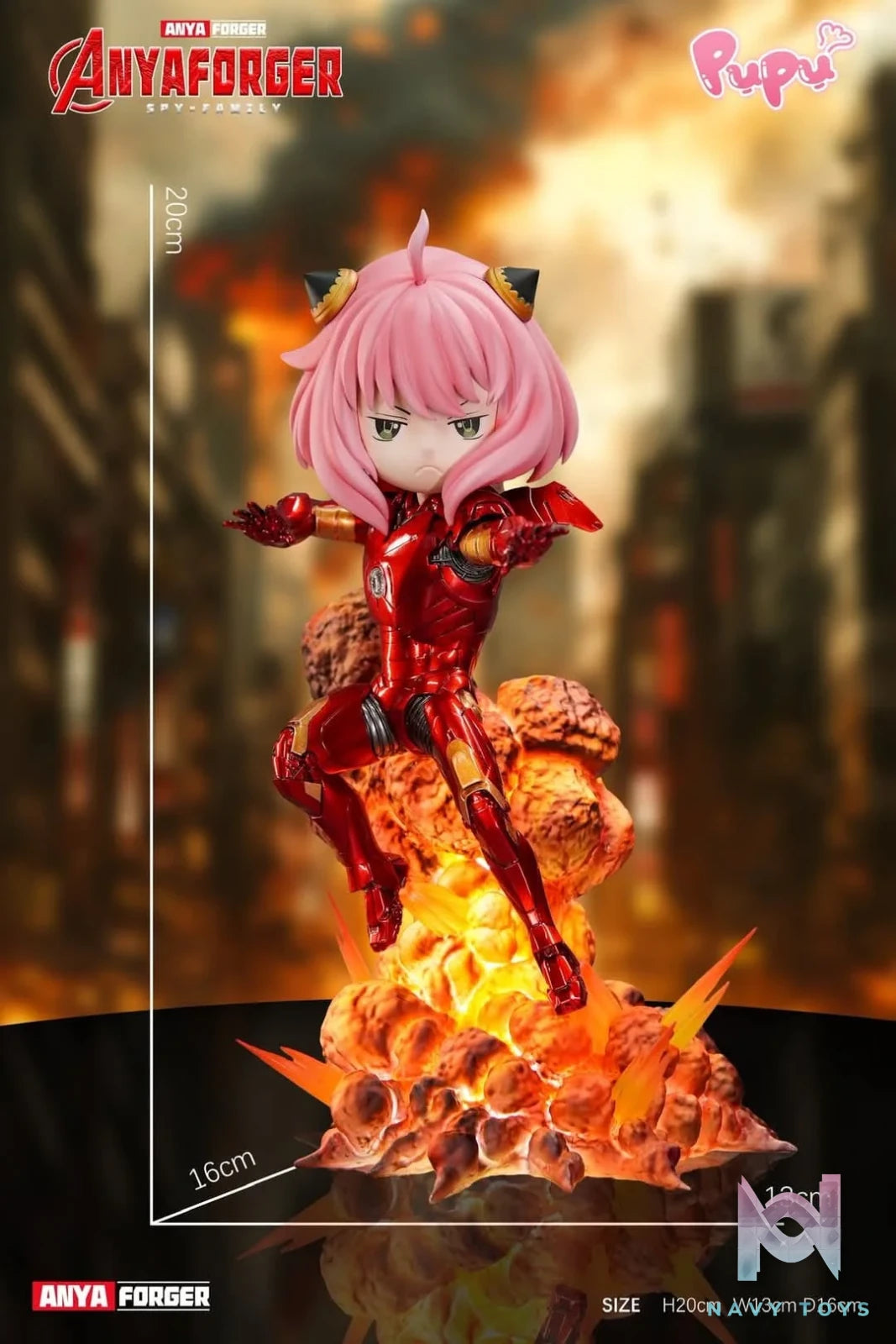 Anya cos Iron Man - Spy x Family resin statue PuPu Studio anime figure