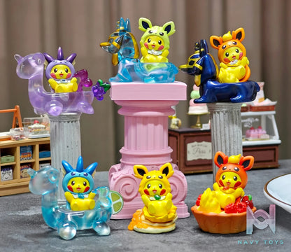 Qing Niao Studio – Plain Glitter Eevee Family Pikachu Costume Set, Arcanine Costume Set Pokémon