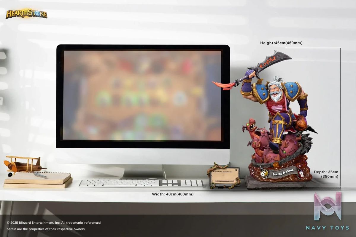 HEX Collectibles & BLIZZARD ENTERTAINMENT – Hearthstone Leeroy Jenkins Statue (Licensed)