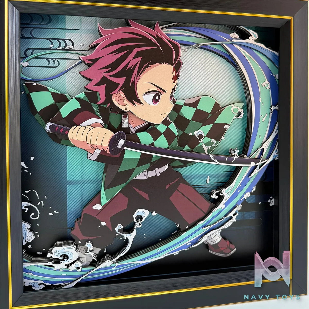 Aotupanda Studio – Tanjiro Kamado 3D Decorative Painting Demon Slayer