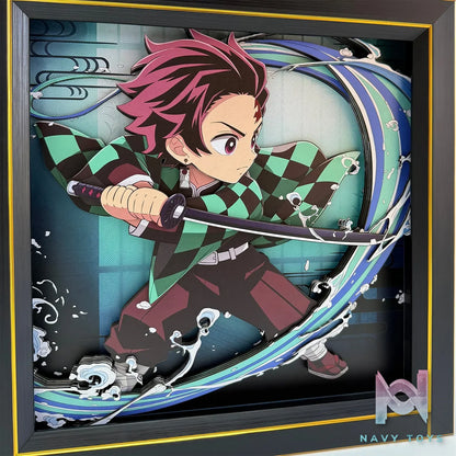 Aotupanda Studio – Tanjiro Kamado 3D Decorative Painting Demon Slayer