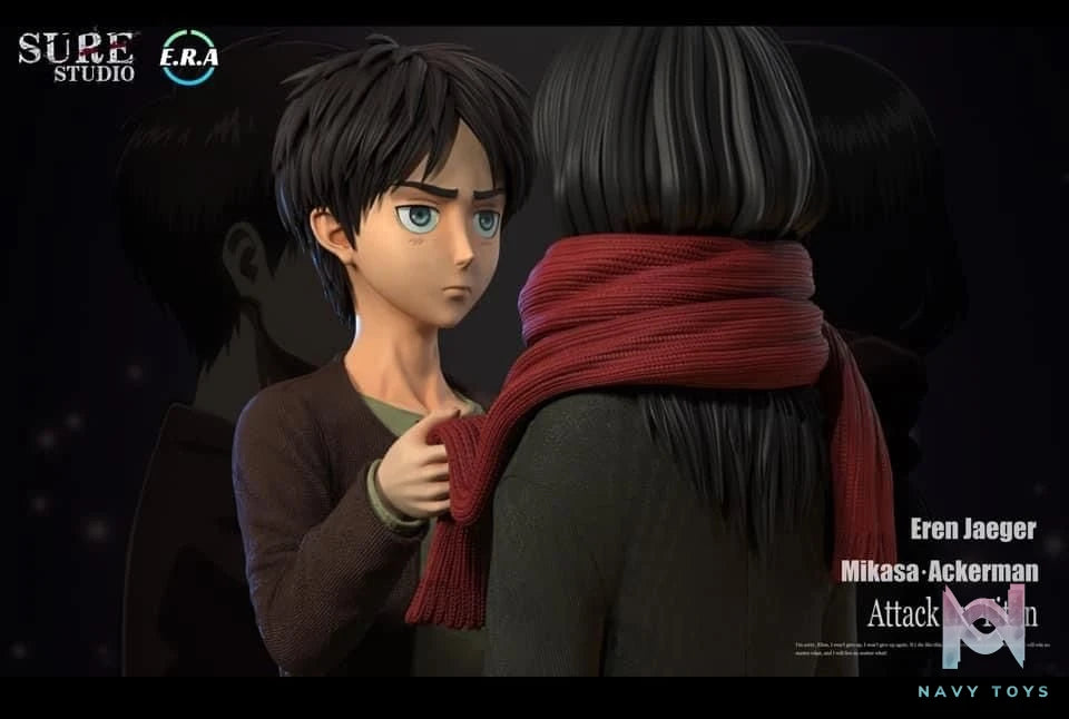 Eren & Mikasa - Attack On Titan - Era Studio resin statue ERA Studio anime figure