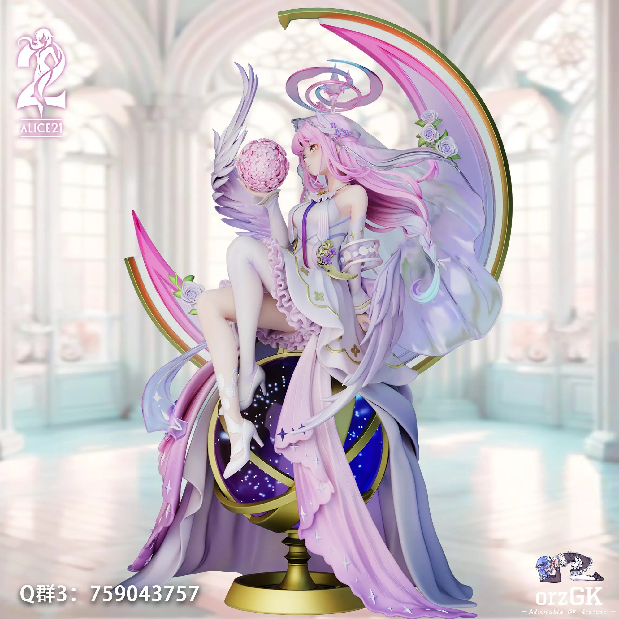 Alice21 Studio - Blue Archive Pure White Vow Series 49 Stellar Vow Mika resin statue Navy Toys anime figure