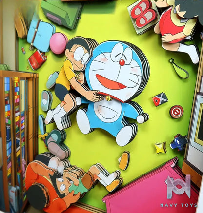 KALA HOME Studio – Doraemon Multiple Characters #04 3D Decorative Painting Doraemon