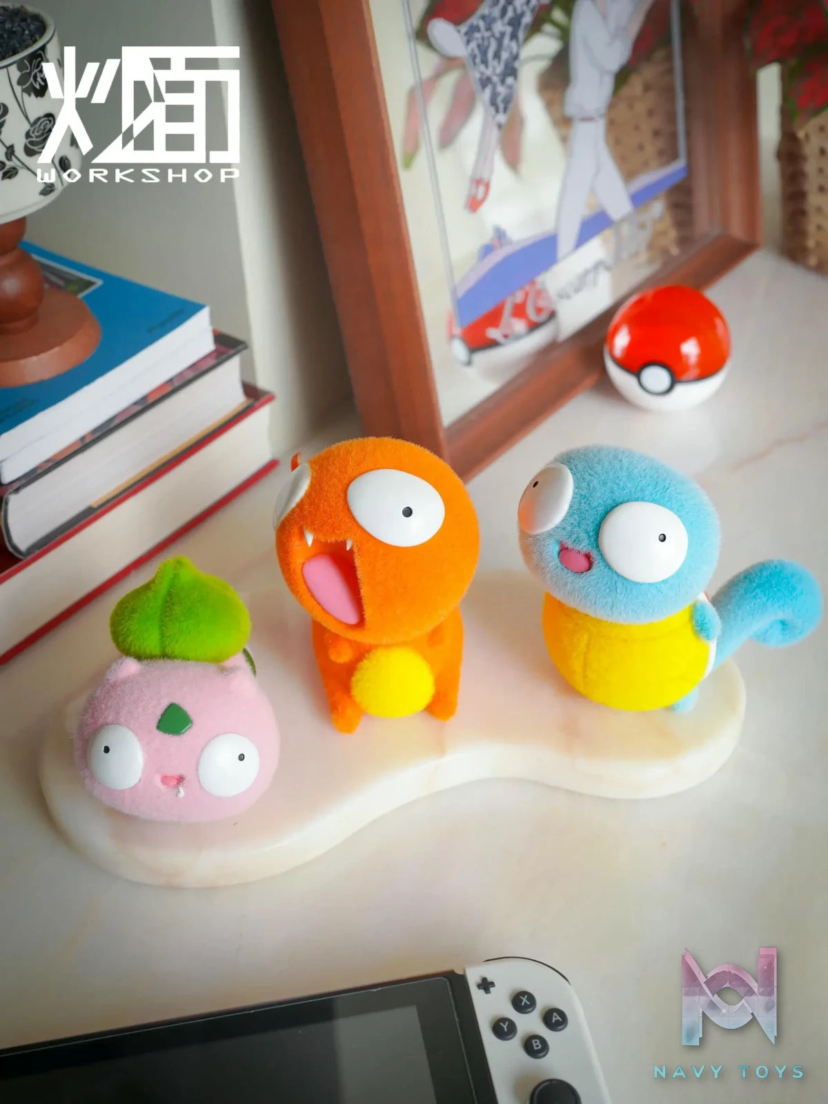 CM Studio – Pokémon Flocked Bulbasaur & Charizard & Squirtle