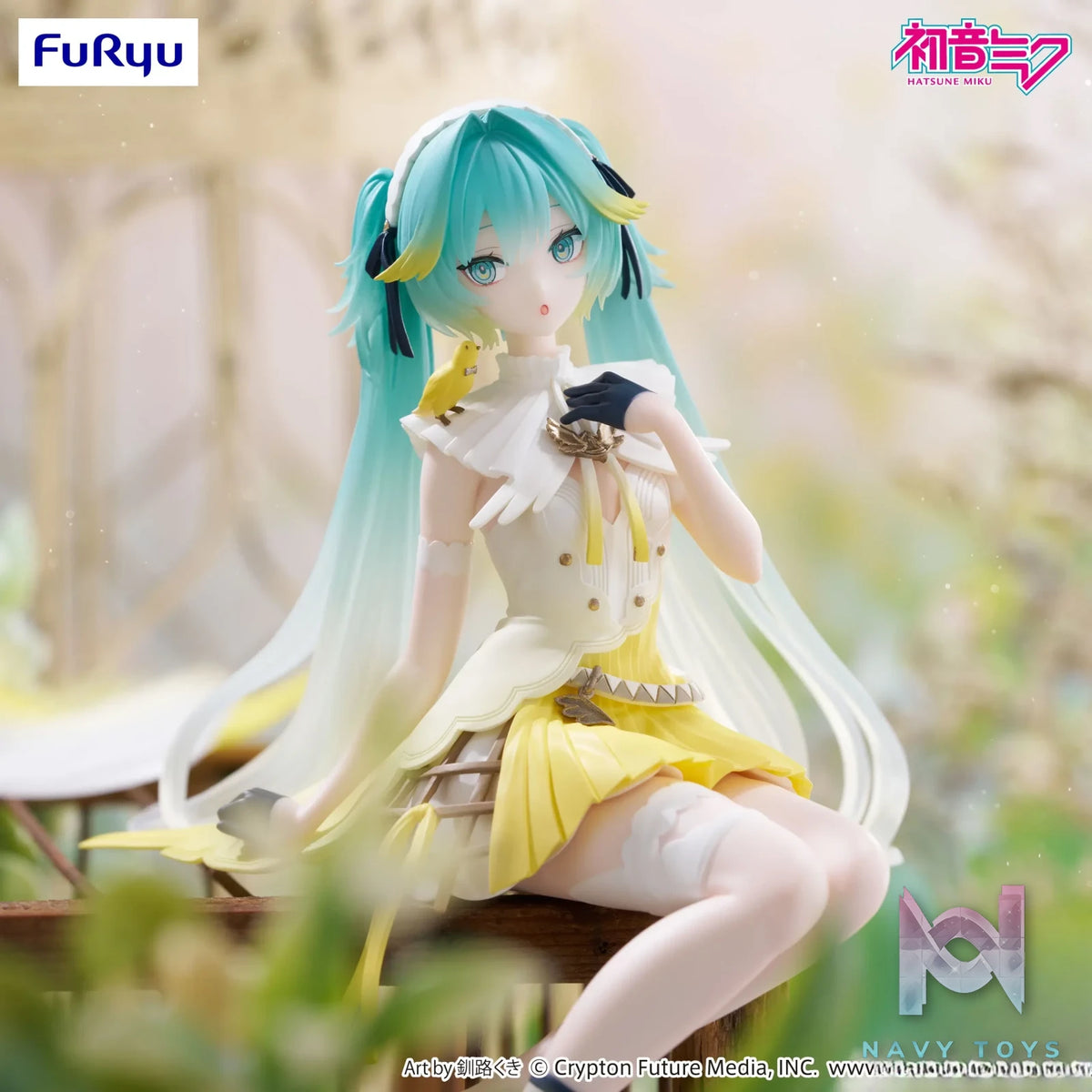 FURYU – Hatsune Miku Noodle Stopper Figure Canary Bird (Licensed)