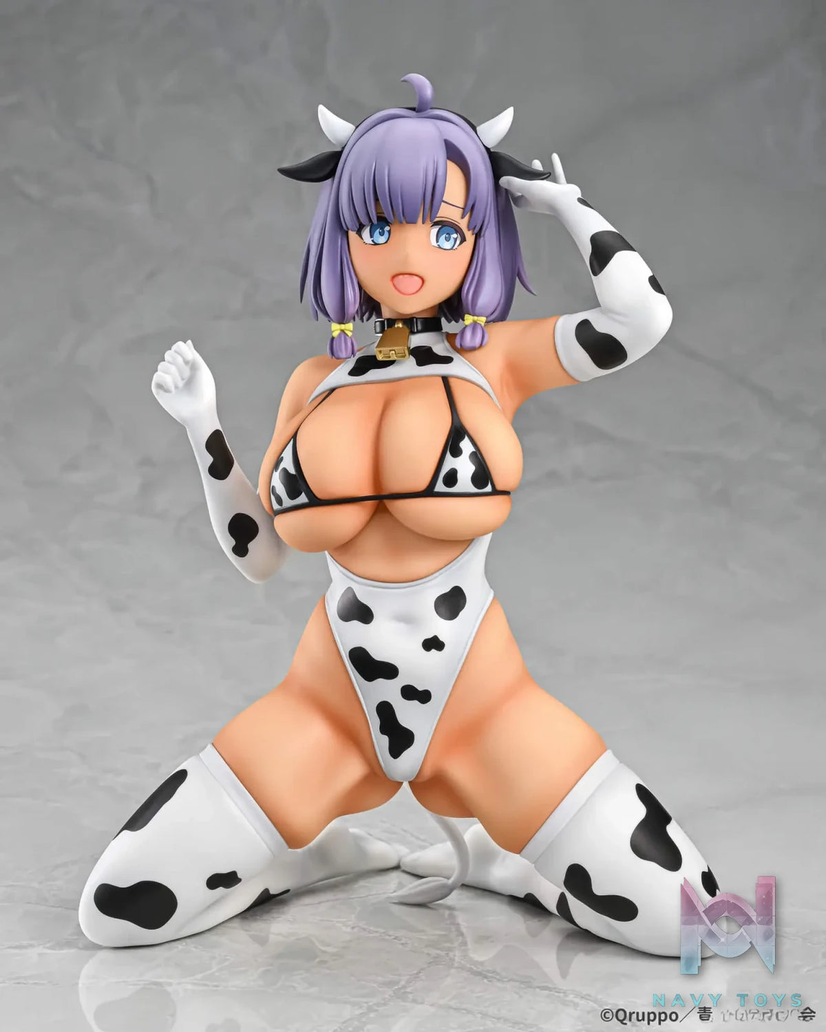 Q-six – Nukitashi THE ANIMATION Misaki Hotori Cow Pattern Costume 1/5 Complete Figure (Licensed)