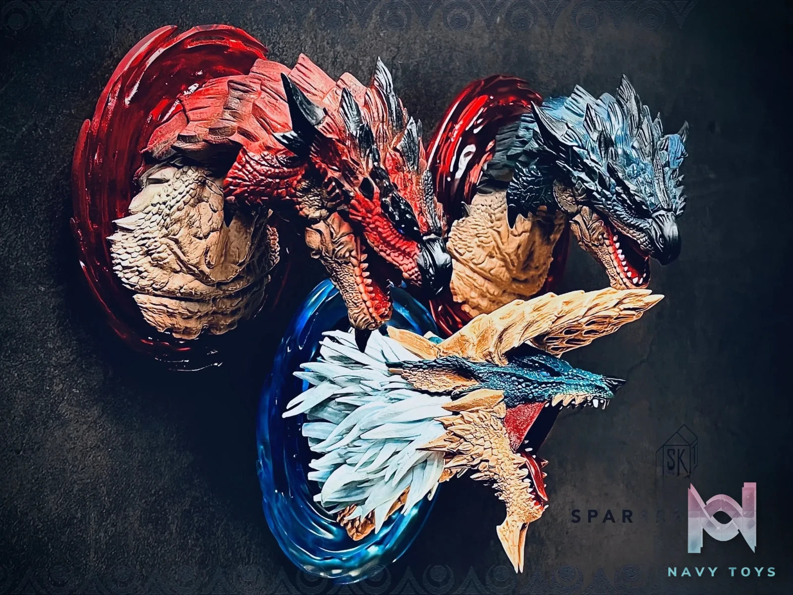 Spark Thinker Studio – Monster Hunter Small Scale Head Statue #1