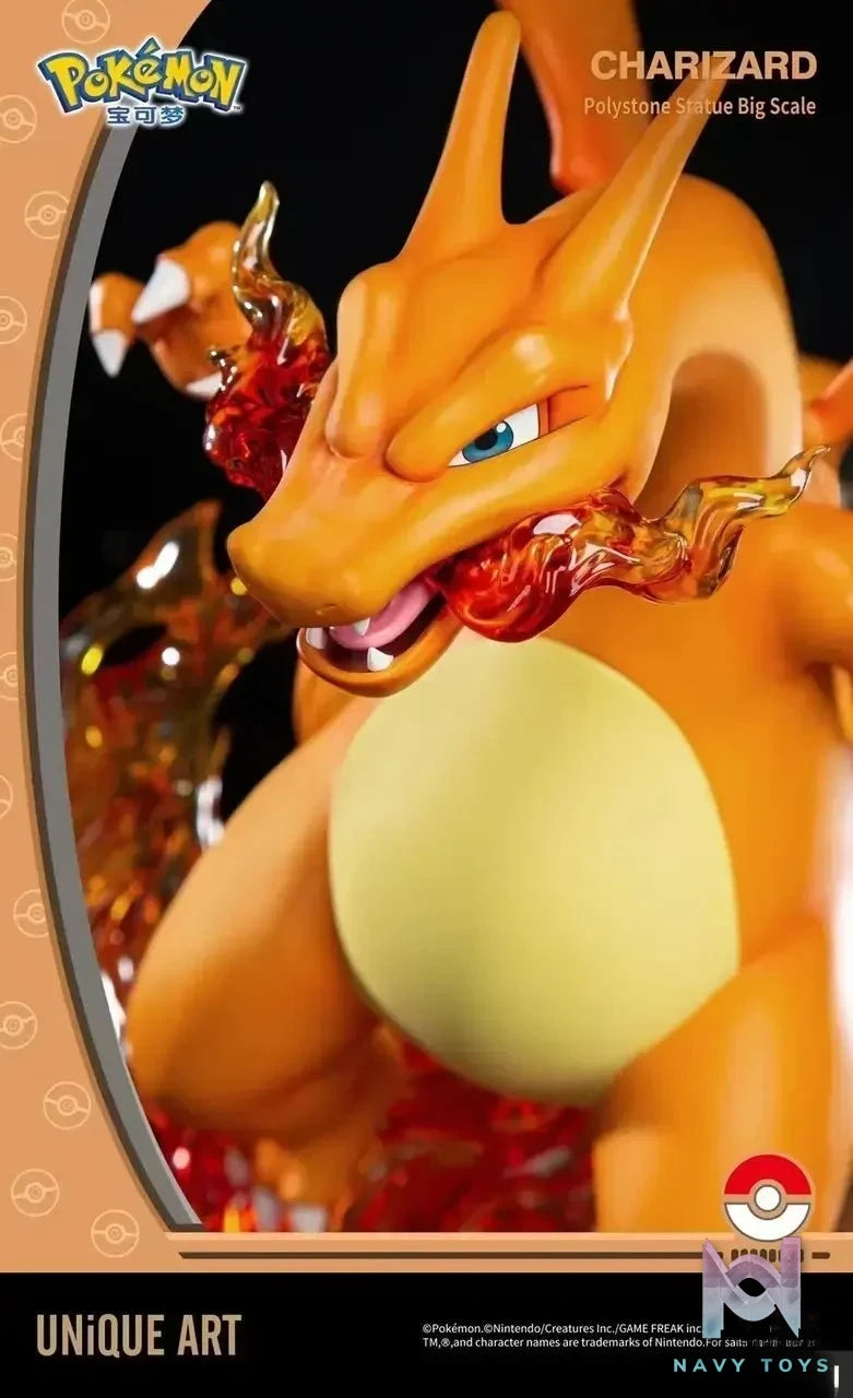 UNIQUE Art Studio - Pokemon Charizard Statue (Licensed) resin statue Navy Toys anime figure
