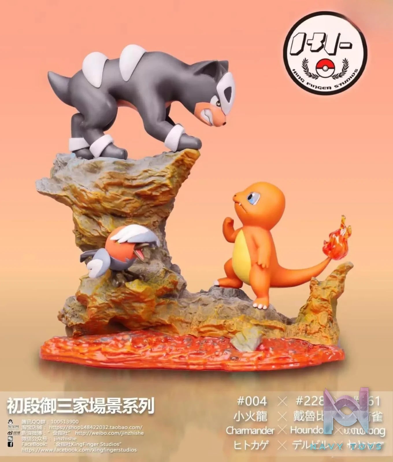 King Finger Studios – Fire Type Starters Series
