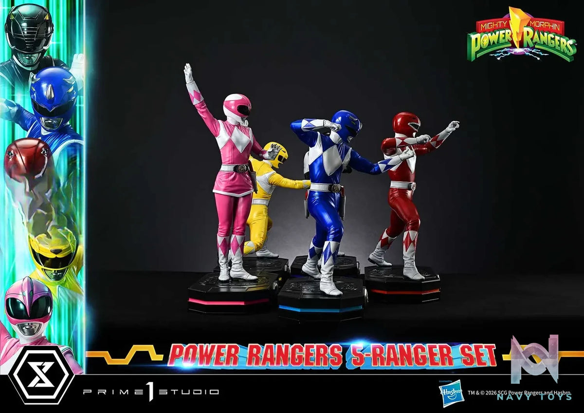 Prime 1 Studio – Premium Masterline Mighty Morphin Power Rangers Power Rangers 5-Ranger Set PMPWR-01 PMPWR-01DX PMPWR-01DXS (Licensed)