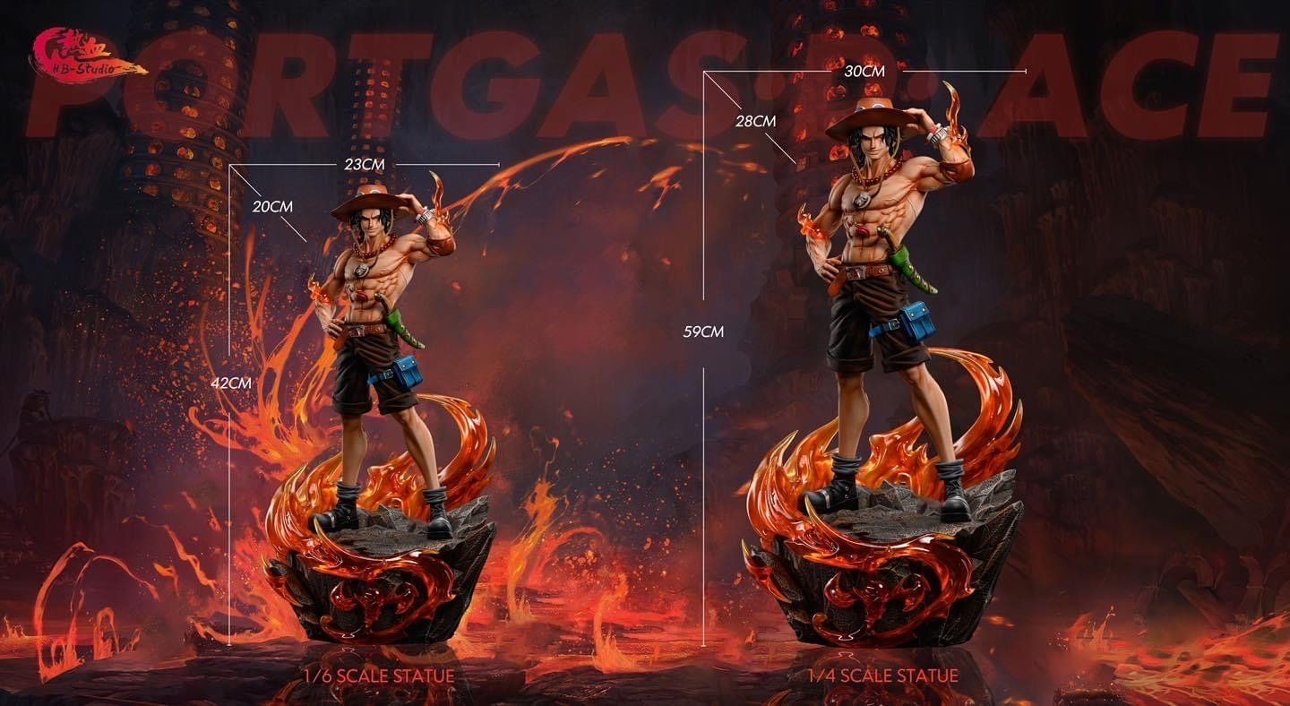 Portgas D. Ace resin statue hb studio anime figure