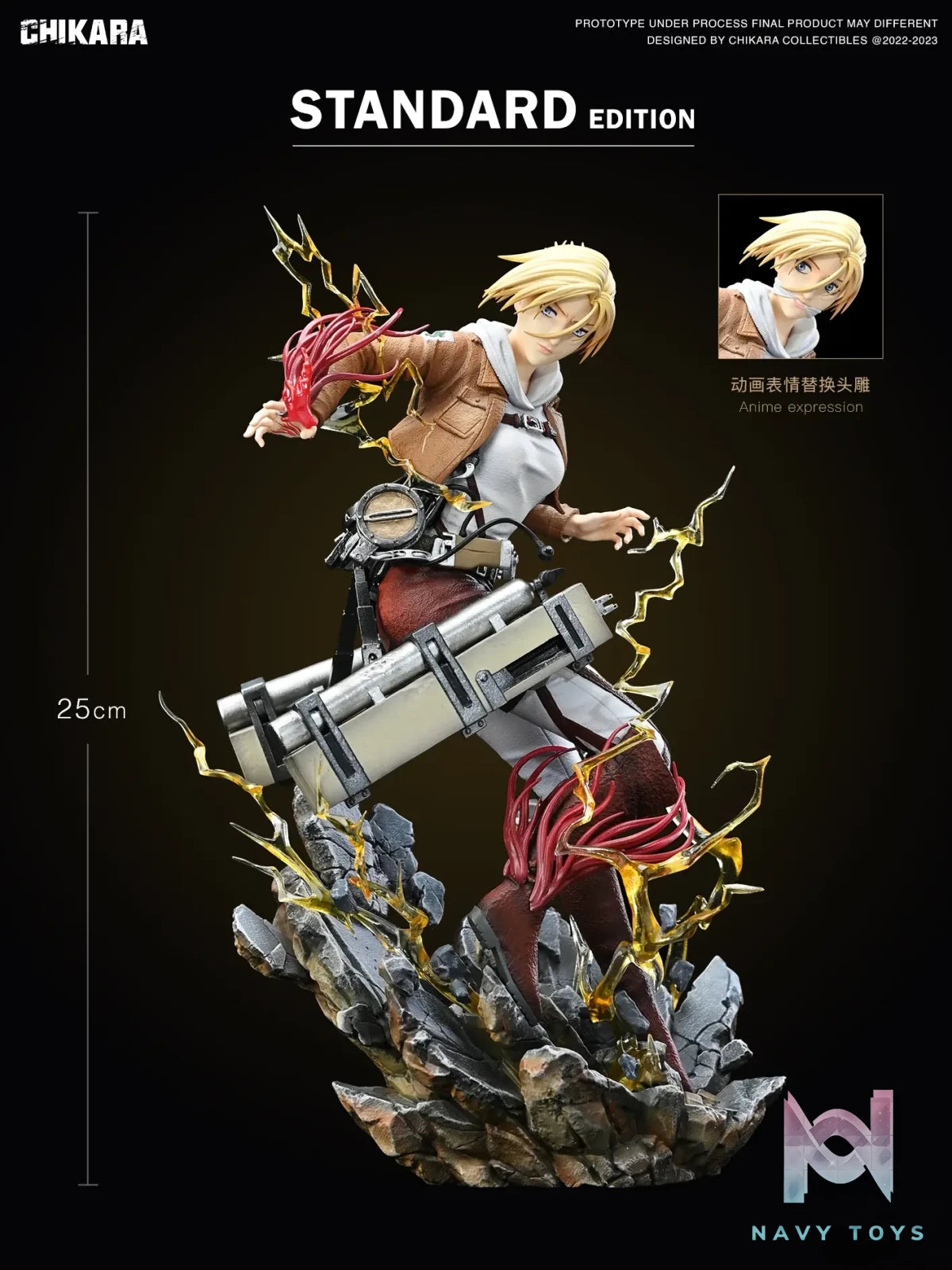 CHIKARA Studio - Attack on Titan Annie Leonhart resin statue Navy Toys anime figure
