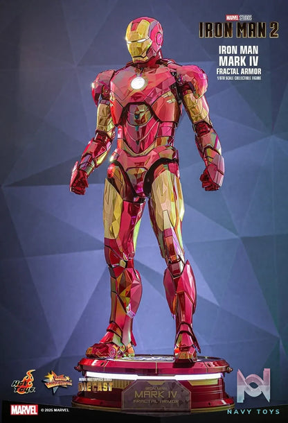 Hottoys – Marvel Iron Man 2 Iron Man Mark IV (Fractal Armor) 1/6th scale Collectible Figure MMS792D70 (Licensed)