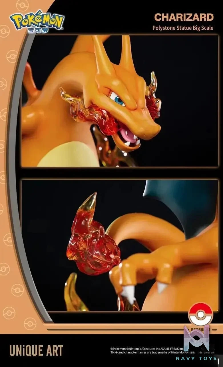 UNIQUE Art Studio - Pokemon Charizard Statue (Licensed) resin statue Navy Toys anime figure