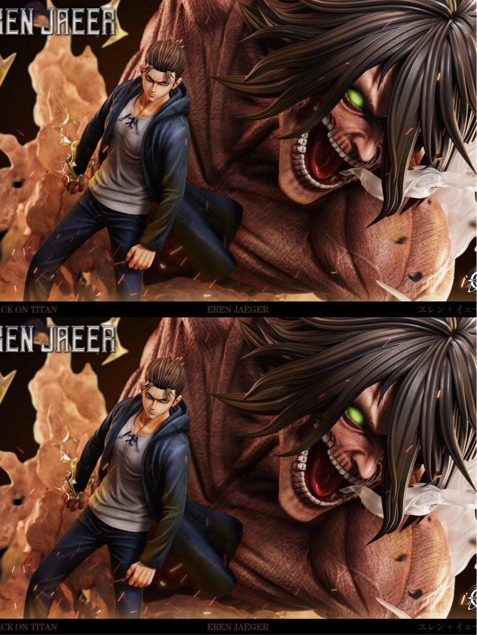 Eren vs Pieck - Attack On Titan - Void Studio resin statue Void Studio anime figure
