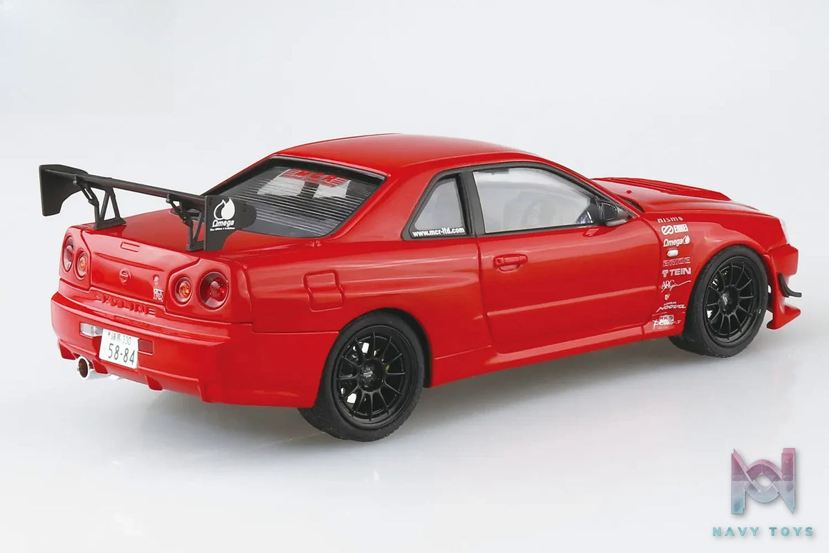 AOSHIMA – 1/24 MCR BNR34 SKYLINE GT-R ’02 (NISSAN) (Licensed)