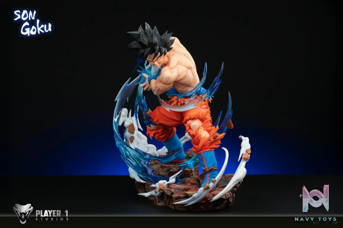 Player 1 Studio - Dragon Ball Son Goku Master Ultra Instinct resin statue Navy Toys anime figure