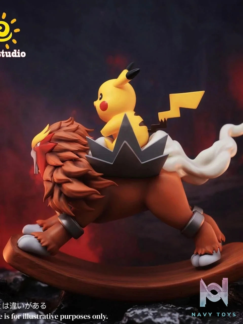Pikachu & Entei - Pokemon - Sun Studio resin statue Sun Studio anime figure