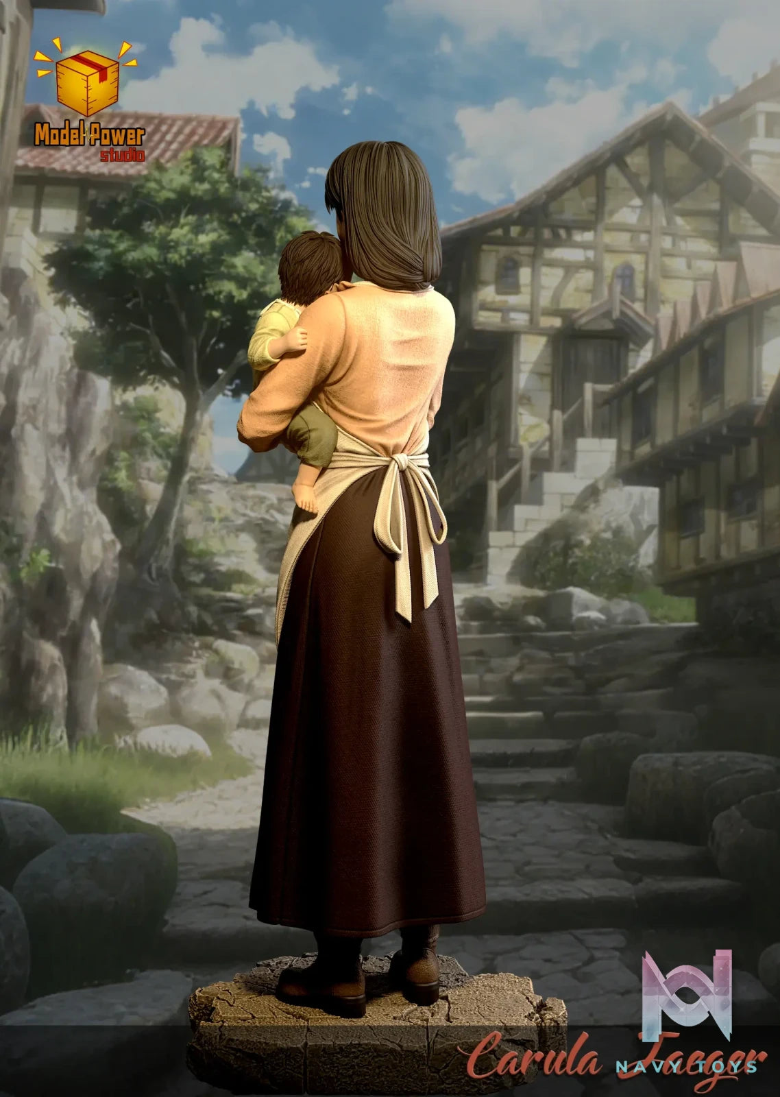 Model Power Studio – Carla Jaeger X Eren Jaeger Attack on Titan