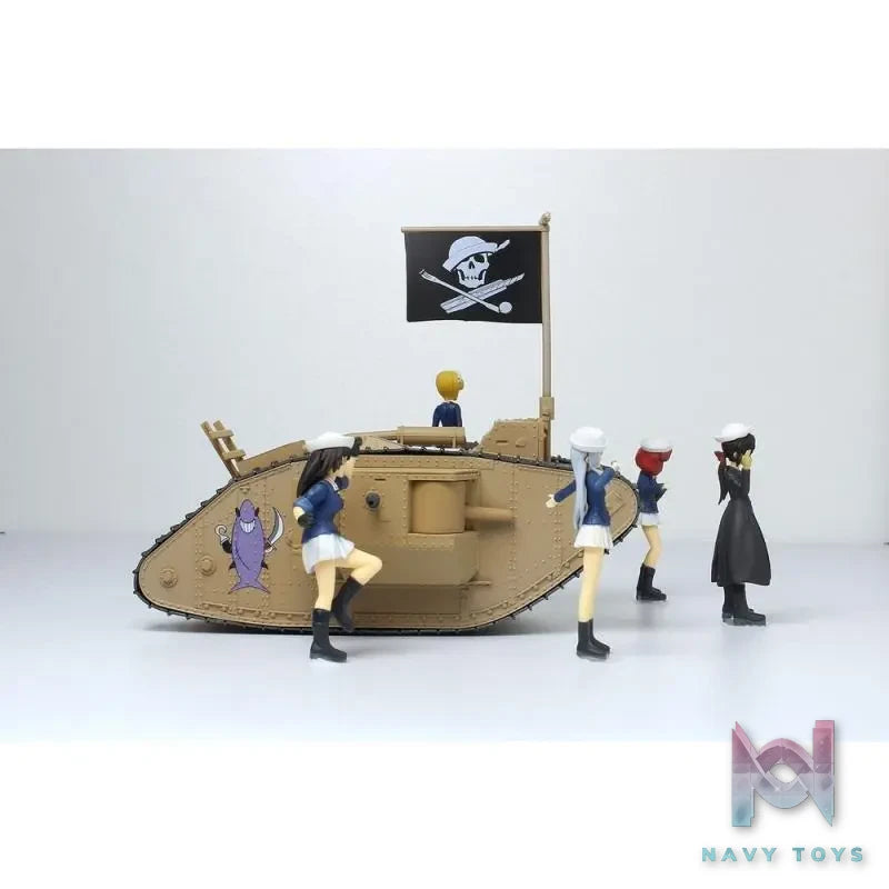 PLATZ – Girls und Panzer: Final Chapter 1/35 Chibi Scale with Crew Figures Mk.Ⅳ Tank (Licensed)