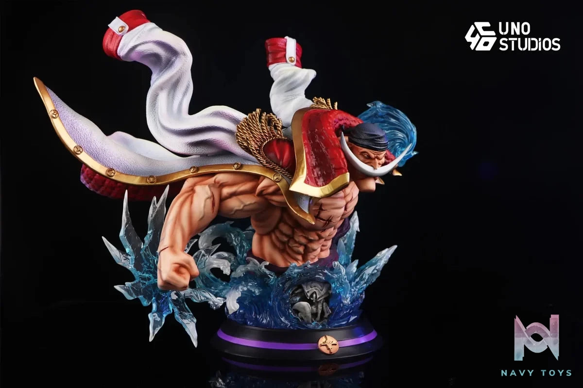 UNO Studio - One Piece Whitebeard Desk Figure Bust resin statue Navy Toys anime figure