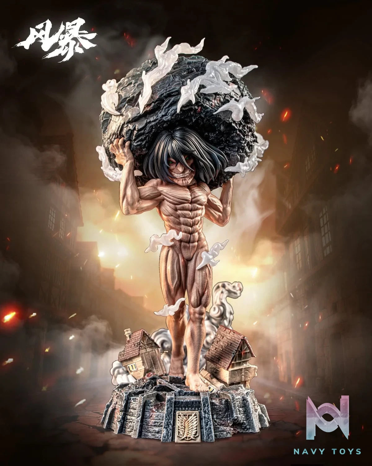Eren Yeager resin statue Feng Bao Studio anime figure