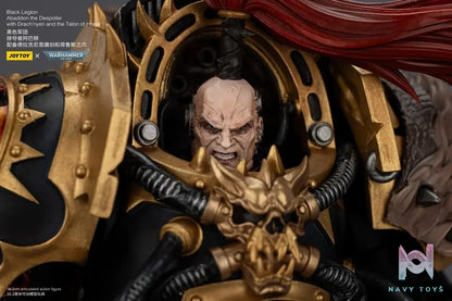 JOYTOY – 1/18 Black Legion Abaddon the Despoiler with Drach’nyen and the Talon of Horus JT02922 (Licensed)