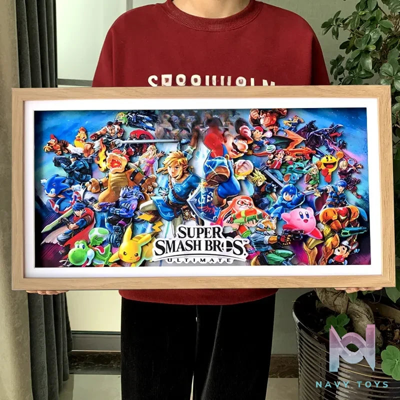 KALA HOME Studio – Super Smash Bros 3D Decorative Painting Super Mario