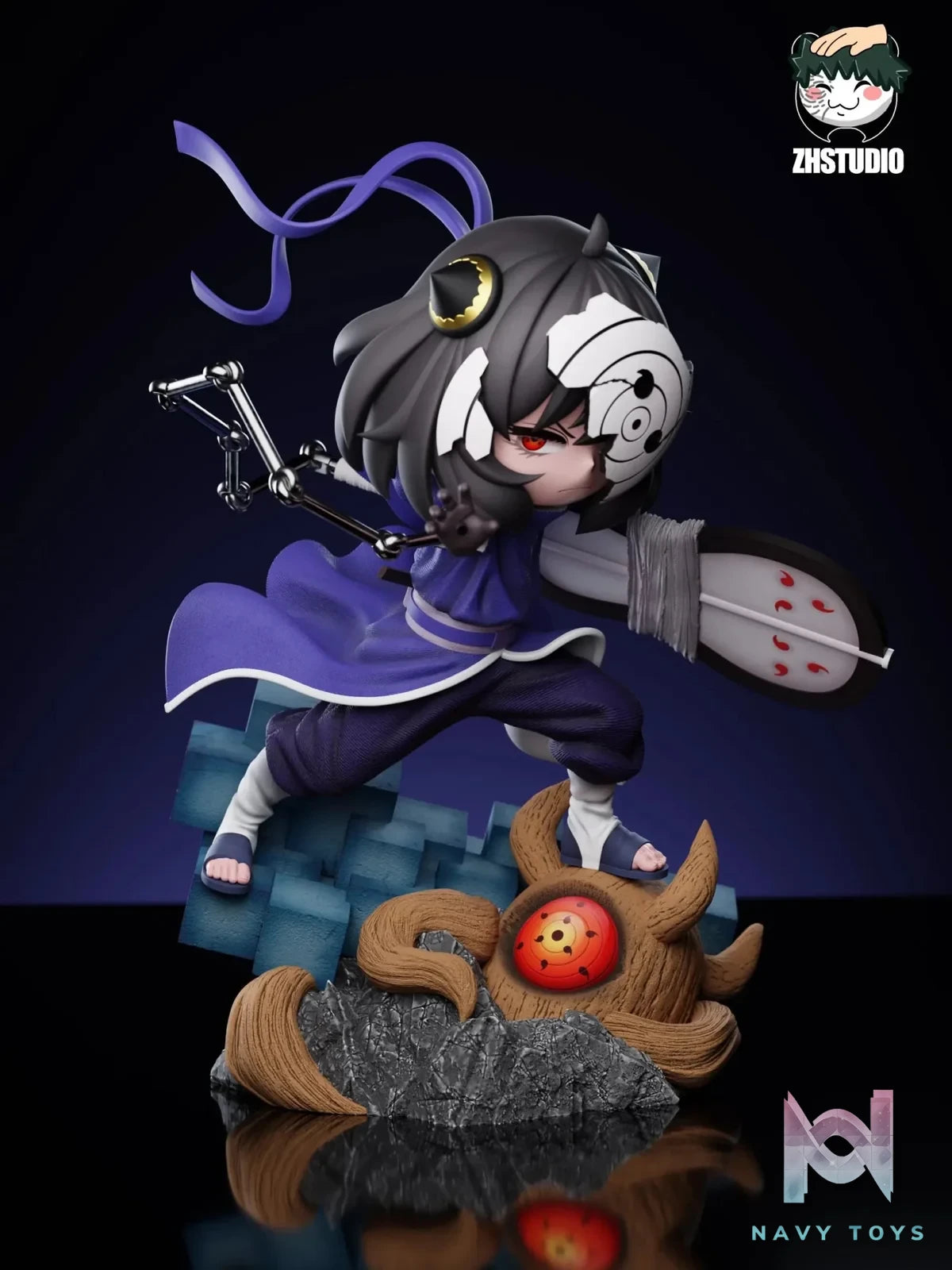 ZH Studio - Spy x Family Anya COS Obito resin statue Navy Toys anime figure