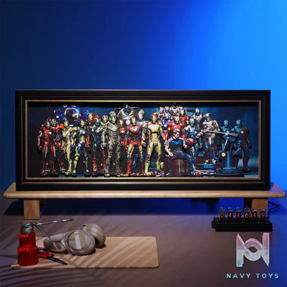 Yu Zhi Jiang Studio – Iron Man Series #4 3D Decorative Painting Marvel