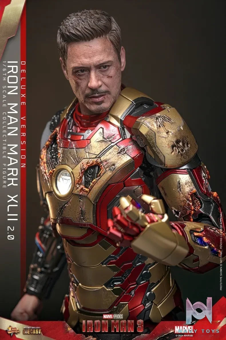 Hottoys Studio – Marvel Iron Man3 Iron Man Mark42 (2.0) MMS758D65 (Licensed)