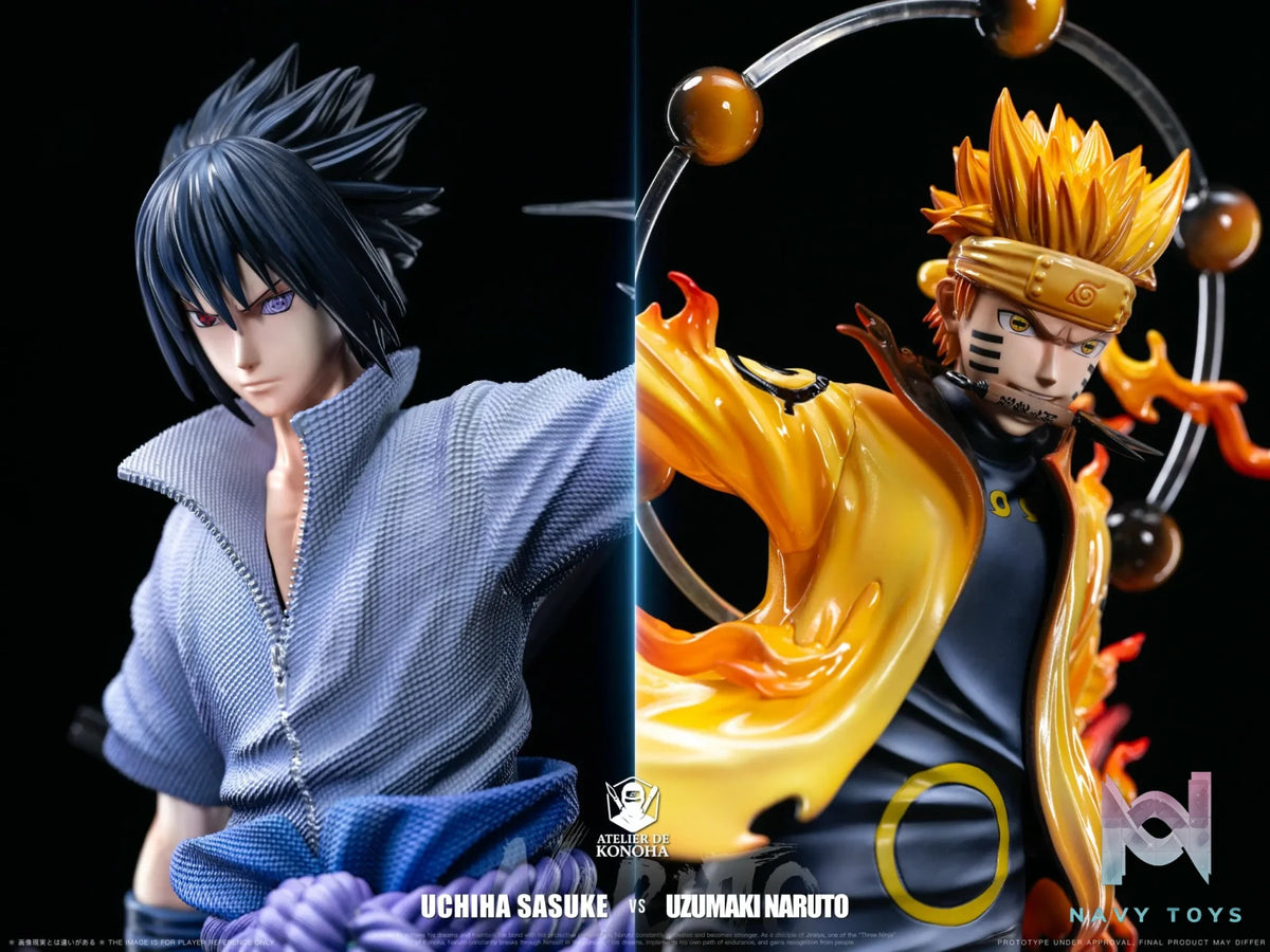 ATELIER DE KONOHA Studio – Naruto Light Sculpture Series Uzumaki Naruto & Uchiha Sasuke