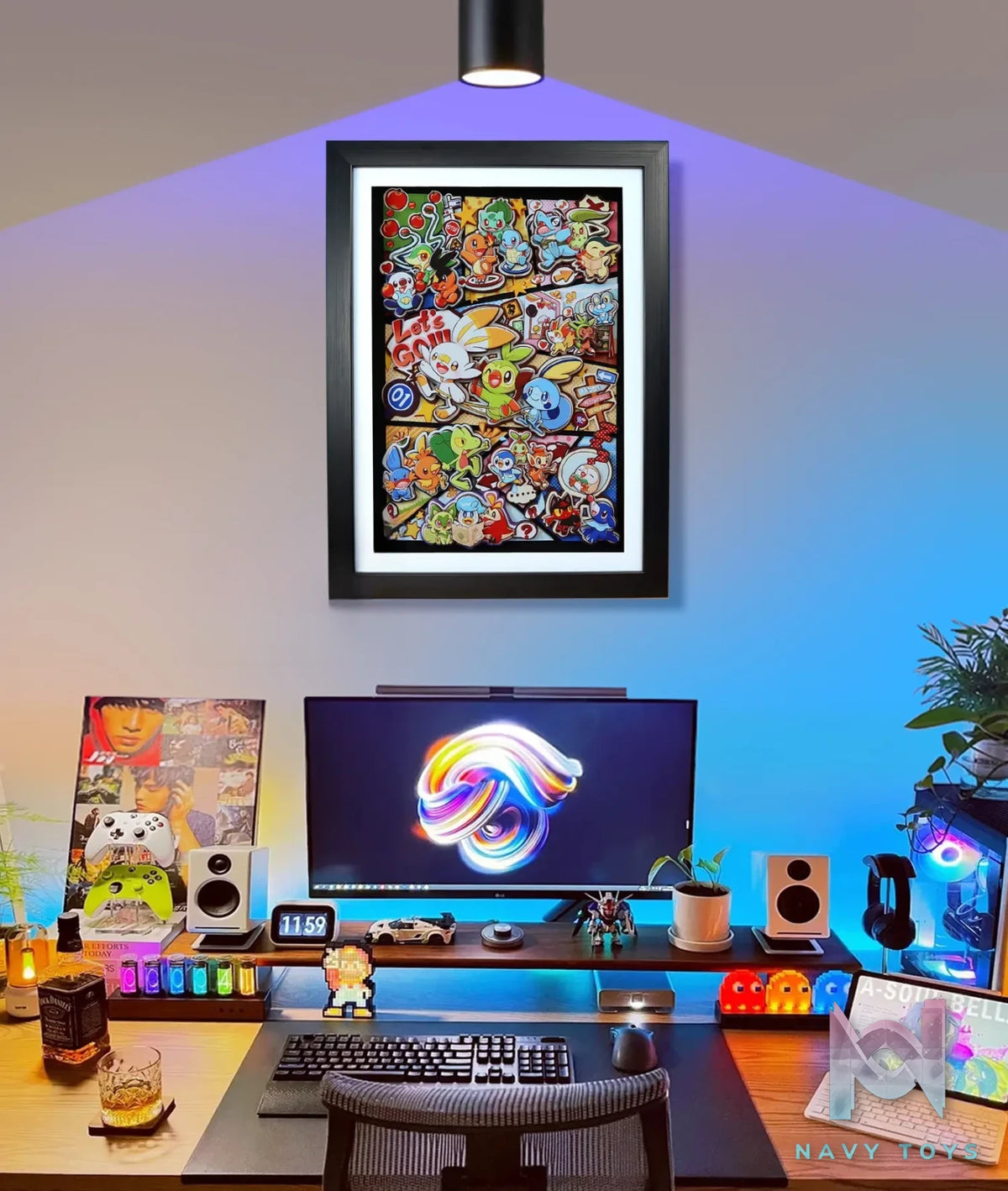 KALA HOME Studio – Pokémon Multiple Characters #15 3D Decorative Painting Pokémon