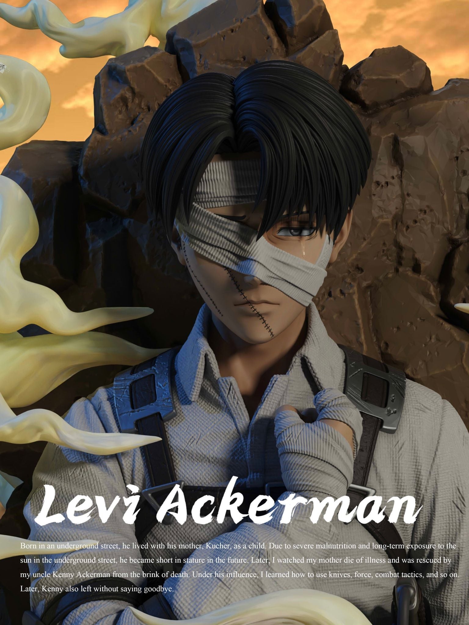 Levi Ackerman Curtain Call - Attack on Titan - Freedom Studio resin statue freedom studio anime figure