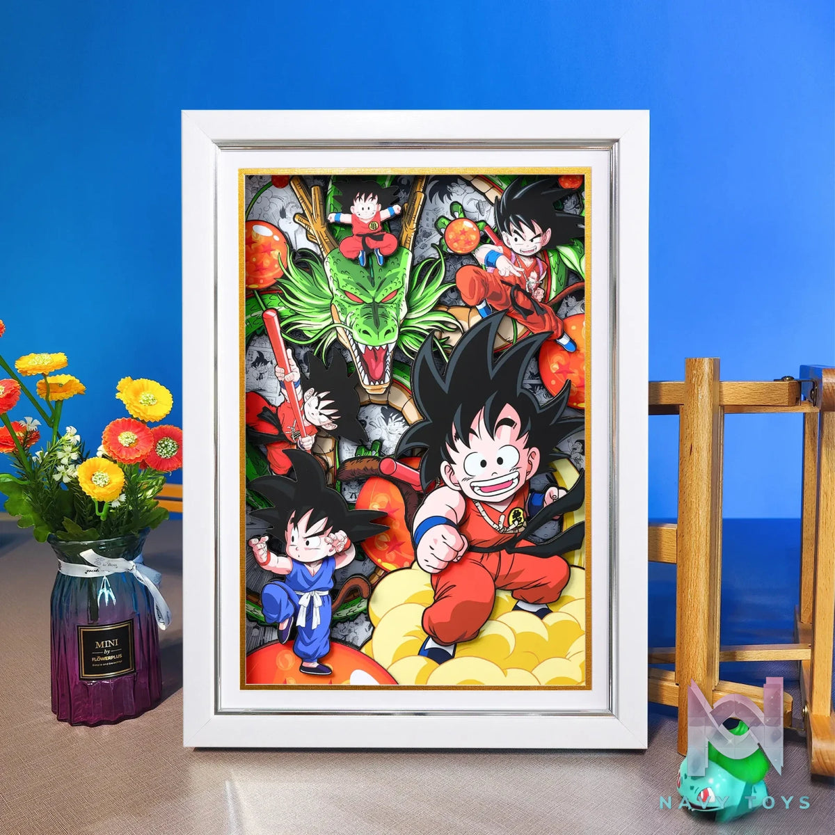 Yu Zhi Jiang Studio – Son Goku 3D Decorative Painting Dragon Ball