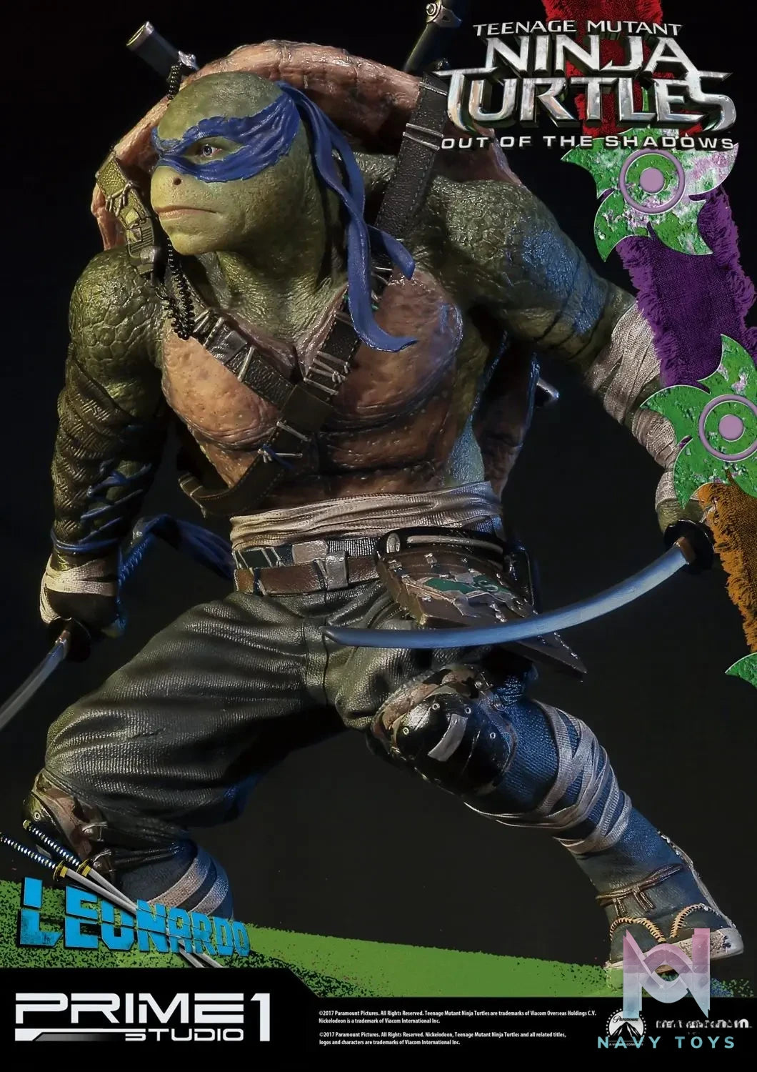 Prime 1 Studio – Premium Masterline Teenage Mutant Ninja Turtles: Out of the Shadows (Film) Leonardo PMTMNT-04 (Licensed)