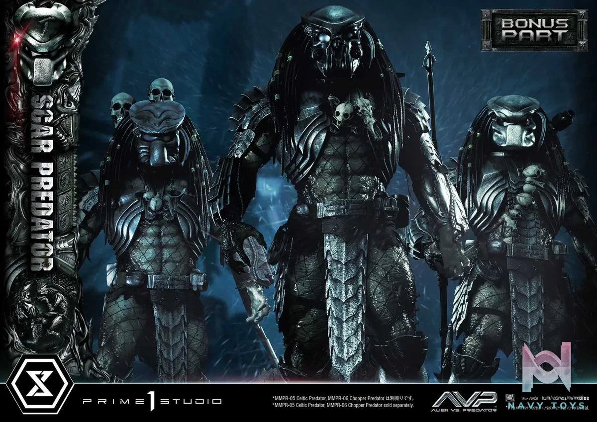Prime 1 Studio Museum Masterline Alien vs. Predator Scar Predator MMPR-04 MMPR-04DX MMPR-04DXS