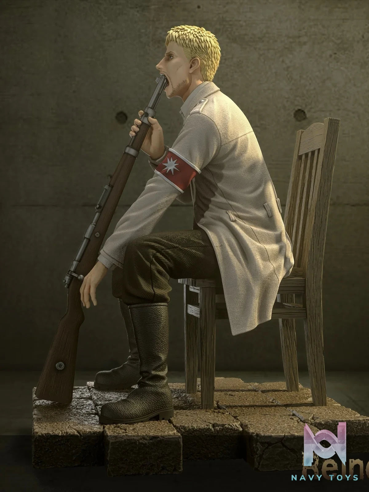 Reiner Braun Dispairing - Attack On Titan - Model Power Studio resin statue Model Power Studio anime figure