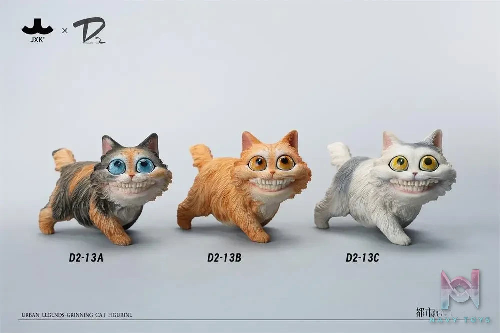 DOUBLE TWO & JXK – Original Urban Legends-Grinning Cat Figurine (Licensed)