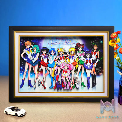 Yu Zhi Jiang Studio – Sailor Moon Multiple Characters Series #2 3D Decorative Painting Sailor Moon
