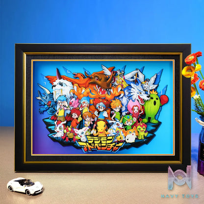 Yu Zhi Jiang Studio – Digimon Multiple Characters Series #7 3D Decorative Painting Digimon