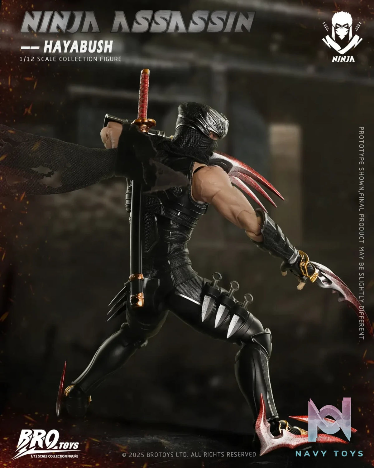 BROTOYS Studio – 1/12 Action Figure Ninja Assassin – Falcon #LR010 (Licensed)